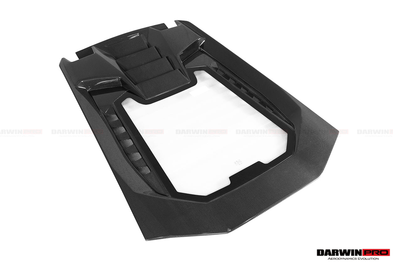 2015 - 2023 Lamborghini Huracan LP610 & LP580 & EVO Coupe Performante Style Carbon Fiber Spoiler Wing and Engine Hood